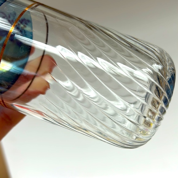 Vintage set on 6 Borgonovo Italy glass tumblers - Picture 10 of 10